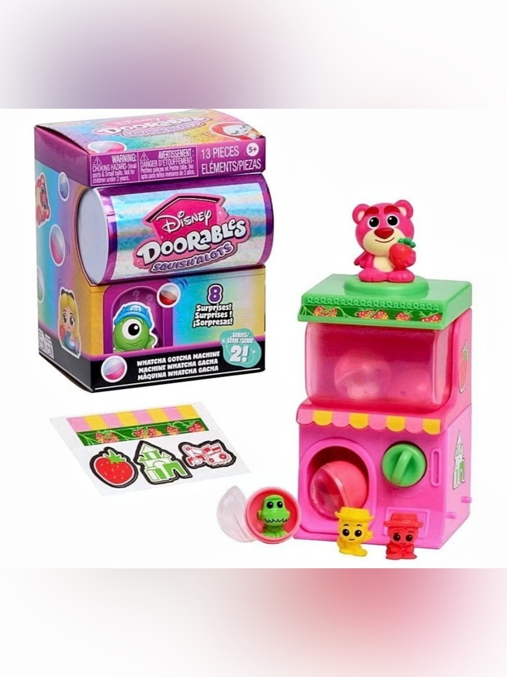 Disney Doorables Squish'alots Vending Machine Toy Set /series 2